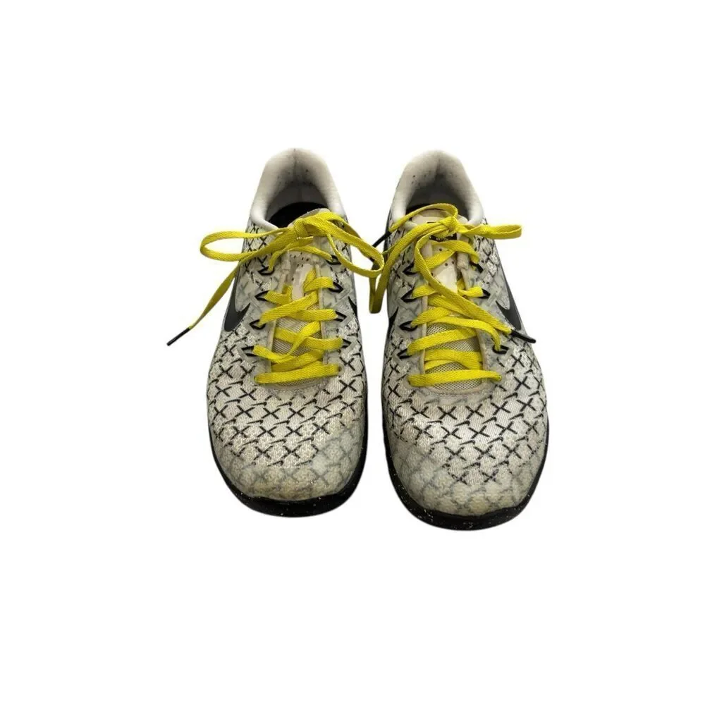 Nike Metcon Training Shoes Black Yellow Speckled Sole Women’s 7.5